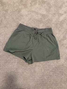 lululemon athletica Olive Green Drawcord Athletic Shorts